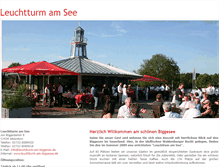 Tablet Screenshot of leuchtturm-am-see.de